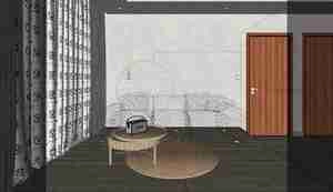 نشیمن مدرن و آرامش‌بخش برای اسکچاپ