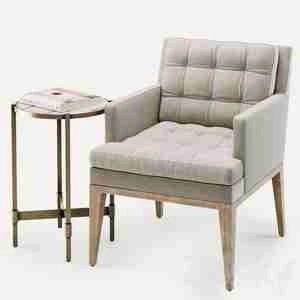 صندلی دسته دار و عسلی Ojai dining chair
