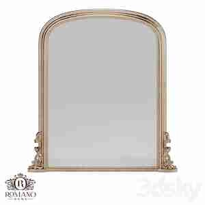 آینه دیواری کلاسیک با فریم طلایی