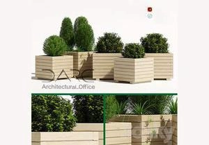 فلاور باکس چوبی