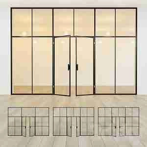 درب پارتیشن شیشه ای Glass partition