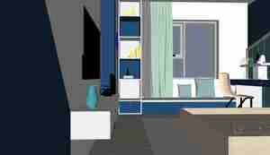 اتاق کودک با رنگ های شاد و طرح های خلاقانه برای اسکچاپ