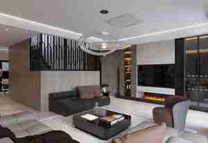 فضای داخلی نشیمن و ناهارخوری برای اسکچاپ