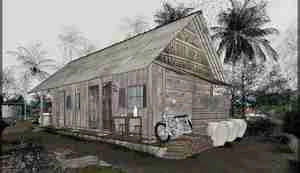 خانه‌ کلبه ای در دل طبیعت برای اسکچاپ