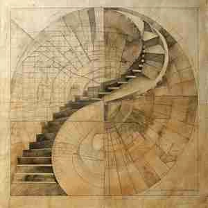 طرح پله و قوس دایره