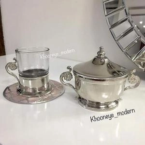 قندان برنجی روکش نیکل