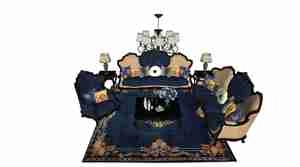 ست مبل و صندلی و میز نئوکلاسیک برای اسکچاپ