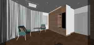 طراحی داخلی اتاق خواب مدرن و مینیمال برای اسکچاپ