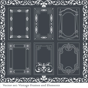 قالب های وینتیج Vintage Decorative Frames