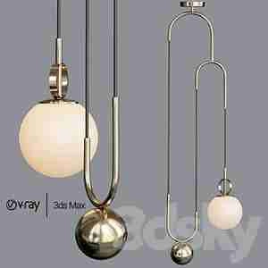 چراغ آویز مدل توپی