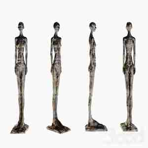 آبجکت مجسمه سنگی انسان Alberto Giacometti Grande femme