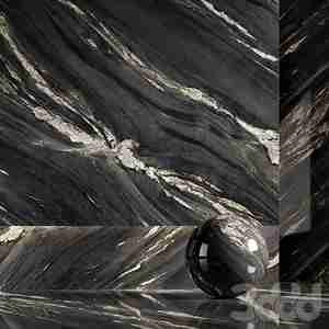 متریال سنگ مشکی با رگه های سفید بزرگ Marble Grey Black