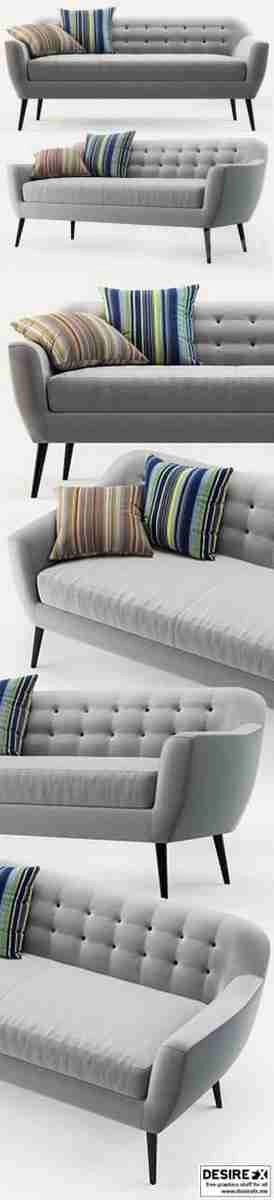 MADE Ritchie 3 Seater Sofa آبجکت مبل سه نفره