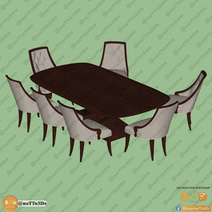 انواع میز و صندلی ناهارخوری برای اسکچاپ