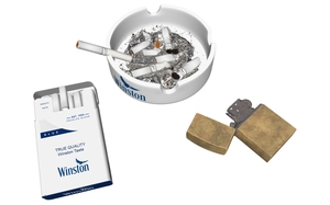 ست سیگار و زیر سیگاری و فندک برای اسکچاپ