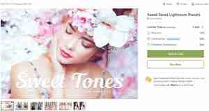 پریست آماده برای فتوشاپ Sweet Tones Lightroom Presets