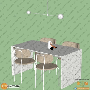 انواع میز و صندلی ناهارخوری برای اسکچاپ