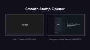 Smooth Stomp Opener ساخت تیزر با فیلم لایه باز