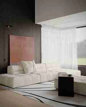 صحنه داخلی مدرن برای رندر