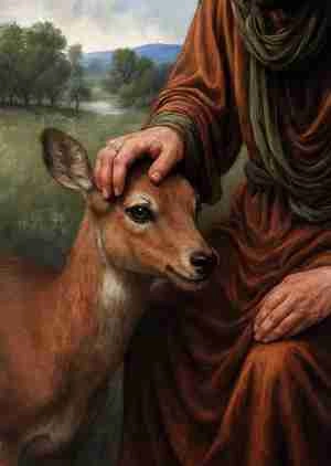 عکس امام رضا و آهو