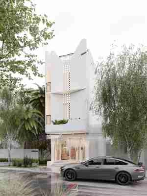 طراحی نمای مدرن و با خطوط منحنی و نرم برای اسکچاپ