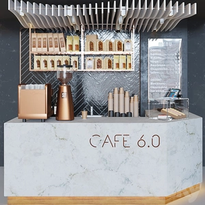 طراحی پیشخوان کافه "Cafe 6.0"