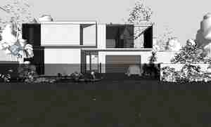 طراحی نما ویلایی مدرن برای اسکچاپ