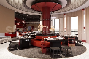 طراحی داخلی فضای رستوران و آشپزخانه