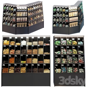 ویترین مغازه آجیل و شکلات فروشی برای اسکچاپ