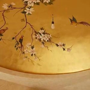 نقاشی روی ورق طلا پروژه ساختمان خیابان پرستار