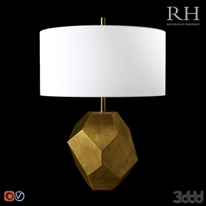 چراغ رومیزی رومیزی RH | آباژور مدرن طلایی