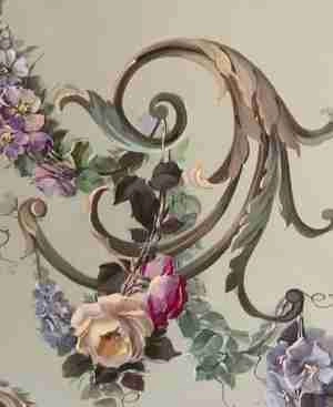 نقاشی  و پتینه روی دیوار