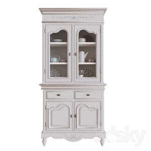 کمد دکوری طرح کلاسیکWhite kitchen cupboard