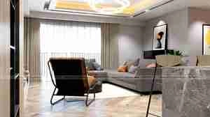 طراحی  فضایی مدرن با چیدمانی مینیمال برای اسکچاپ