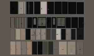 انواع درب منزل و داخلی برای اسکچاپ