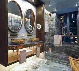 سبک لوکس مدرن در طراحی سرویس بهداشتی برای اسکچاپ