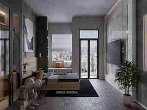 طراحی داخلی اتاق خواب مدرن برای اسکچاپ