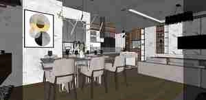 طراحی داخلی فضای نشیمن و پذیرایی برای اسکچاپ