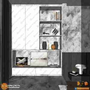 اتاق خواب مدرن برای اسکچاپ