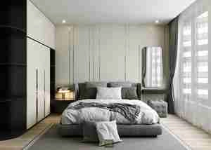 طراحی داخلی اتاق خواب مدرن برای اسکچاپ