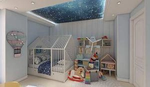 طراحی اتاق کودک با تم رنگی آبی