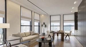 دکوراسیون طراحی شده در الهیه تهران مشکی و سفید