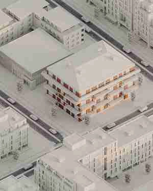 صحنه خارجی گرافیکی کاملا سفید