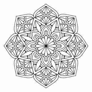 طرح ماندلا Mandala, floral eps