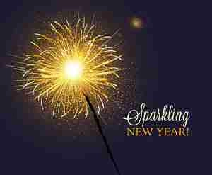 فشفه پوستر Sparkling New Year eps برای سال نو