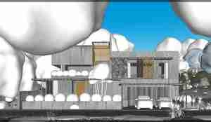 ویلایی مدرن در آغوش طبیعت برای اسکچاپ