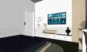 طراحی داخلی اتاق خواب مدرن برای اسکچاپ