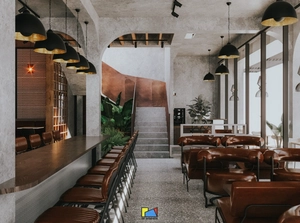 طراحی داخلی فضای کافی شاپ و رستوران برای اسکچاپ