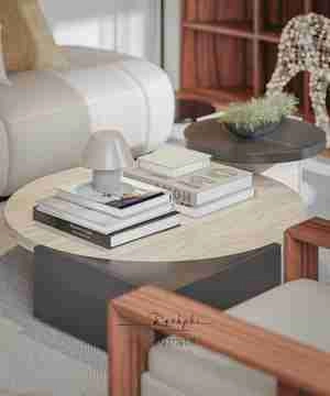 طراحی داخلی نشیمن و آشپزخانه و ناهارخوری با تم کریسمس برای اسکچاپ