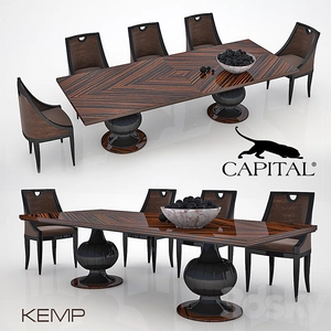 میز و صندلی نئوکلاسیک مدل سرمایه